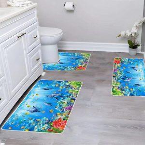 Covoare Baie 3 Piese – Setul Complet de Eleganta si Functionalitate | COD 0775-S