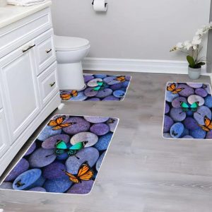 Covoare Baie 3 Piese – Setul Complet de Eleganta si Functionalitate | COD 0780-S