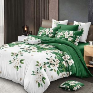 Lenjerie de Pat Bumbac Finet – 6 Piese | Confort si Eleganta in Dormitorul Tau | COD 3011-SE