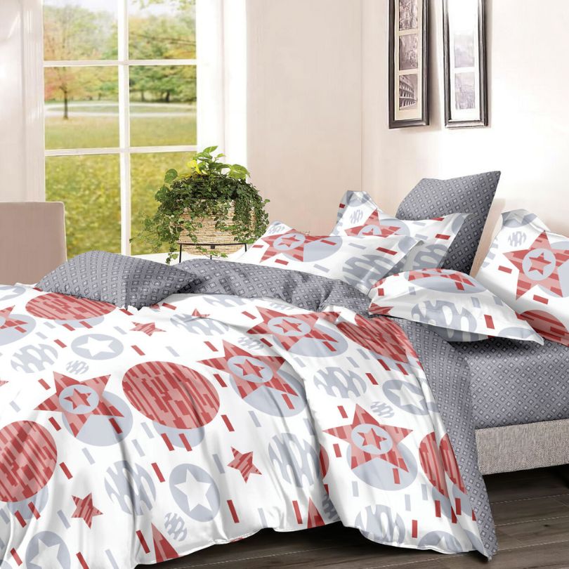 Lenjerie de Pat Bumbac Finet – 6 Piese | Confort si Eleganta in Dormitorul Tau | COD 3027-SE