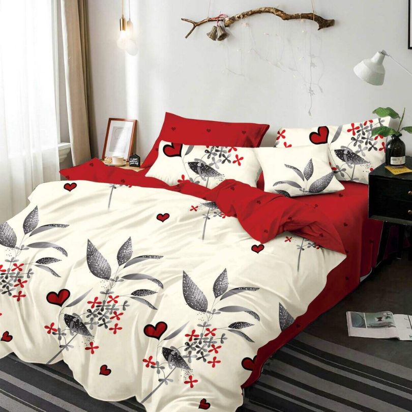 Lenjerie de Pat Bumbac Finet – 6 Piese | Confort si Eleganta in Dormitorul Tau | COD 3065-SE