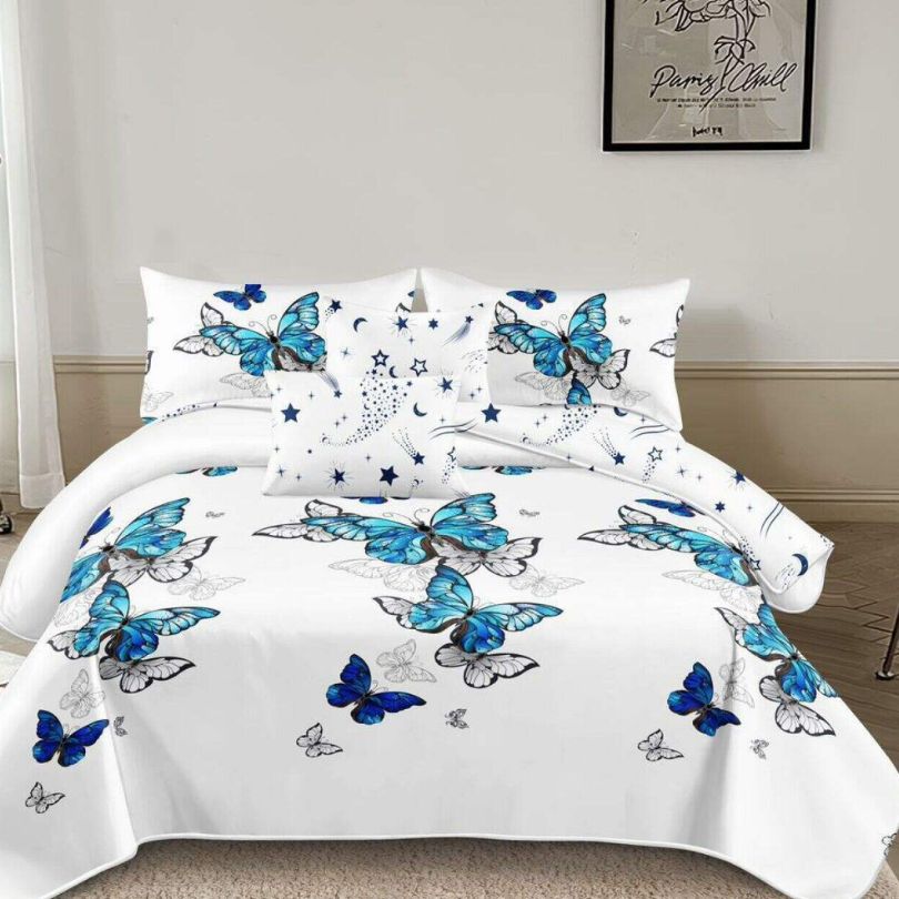 Lenjerie de Pat Bumbac Finet – 6 Piese | Confort si Eleganta in Dormitorul Tau | COD 3108-SE