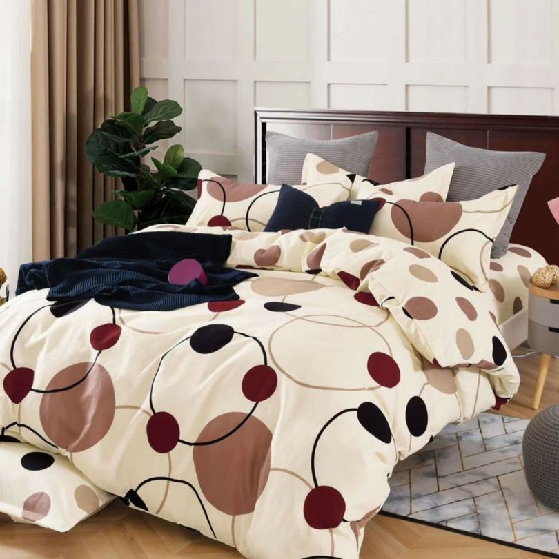 Lenjerie de Pat Bumbac Finet – 6 Piese | Confort si Eleganta in Dormitorul Tau | COD 3109-SE