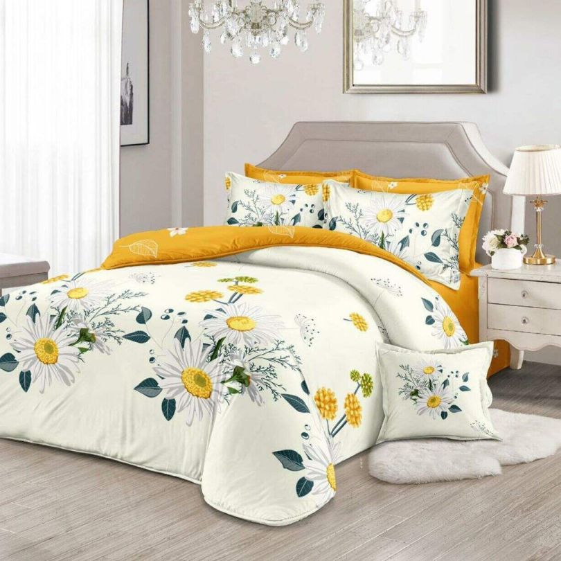 Lenjerie de Pat Bumbac Finet – 6 Piese | Confort si Eleganta in Dormitorul Tau | COD 3130-SE