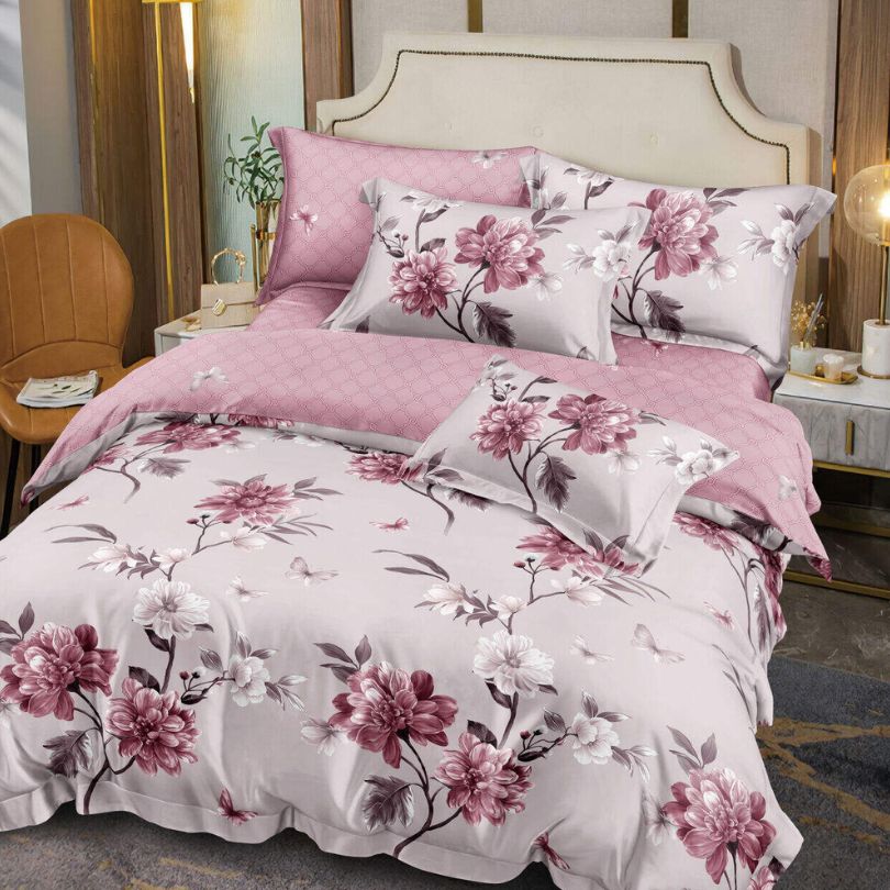 Lenjerie de Pat Bumbac Finet – 6 Piese | Confort si Eleganta in Dormitorul Tau | COD 3014-SE