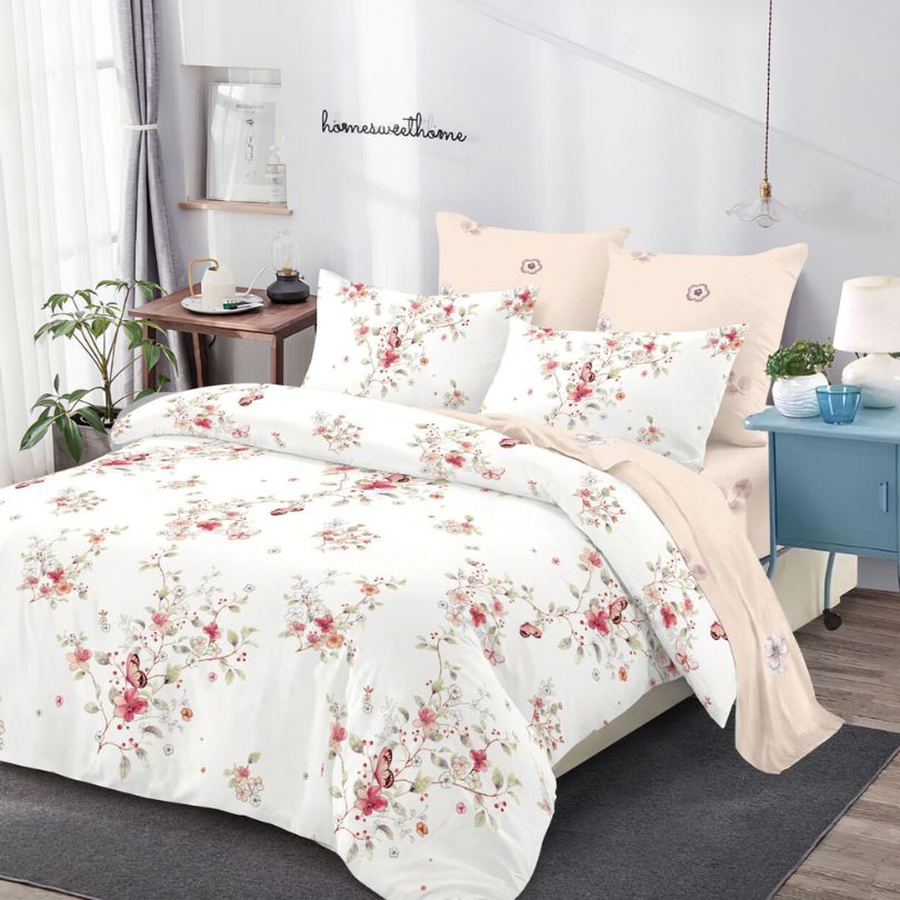 Lenjerie de Pat Bumbac Finet – 6 Piese | Confort si Eleganta in Dormitorul Tau | COD 3049-SE