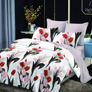 Lenjerie de Pat Bumbac Finet – 6 Piese | Confort si Eleganta in Dormitorul Tau | COD 3031-SE