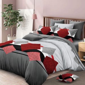 Lenjerie de Pat Bumbac Finet – 6 Piese | Confort si Eleganta in Dormitorul Tau | COD 3006-SE