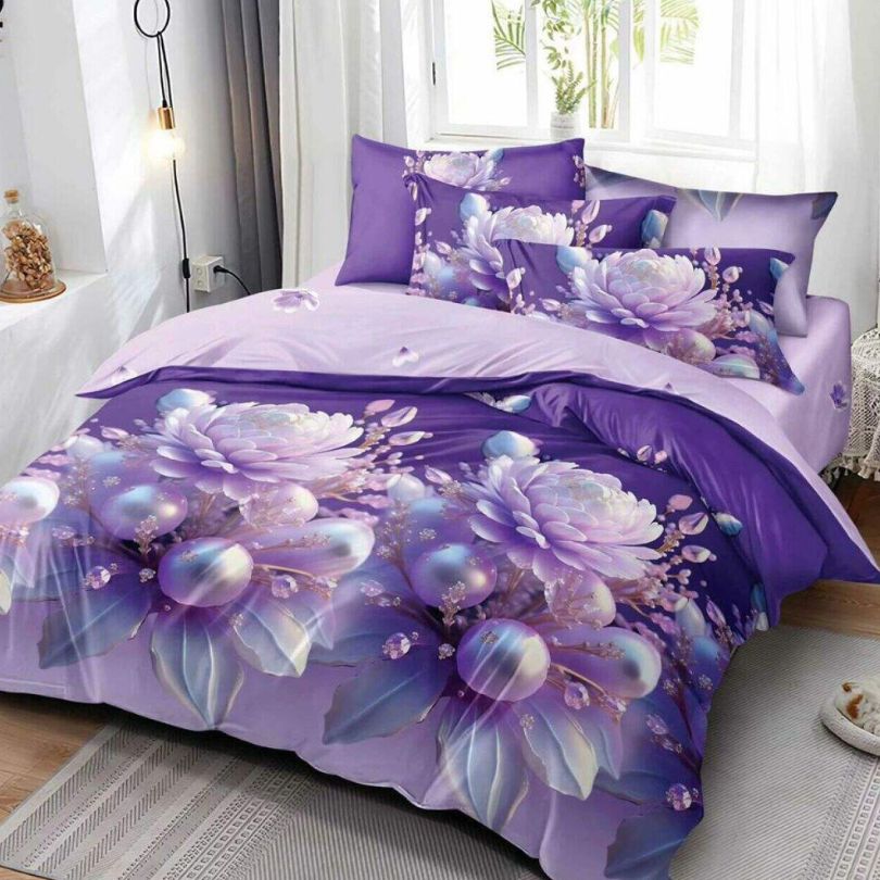 Lenjerie de Pat Bumbac Finet – 6 Piese | Confort si Eleganta in Dormitorul Tau | COD 3113-SE