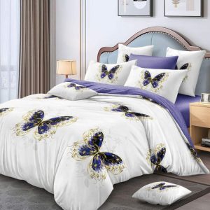 Lenjerie de Pat Bumbac Finet – 6 Piese | Confort si Eleganta in Dormitorul Tau | COD 3017-SE
