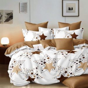 Lenjerie de Pat Bumbac Finet – 6 Piese | Confort si Eleganta in Dormitorul Tau | COD 3034-SE