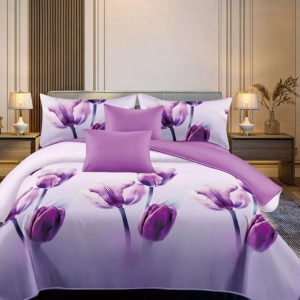 Lenjerie de Pat Bumbac Finet – 6 Piese | Confort si Eleganta in Dormitorul Tau | COD 3019-SE