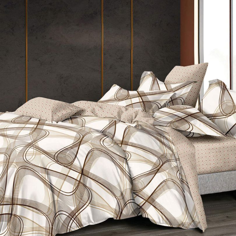 Lenjerie de Pat Bumbac Finet – 6 Piese | Confort si Eleganta in Dormitorul Tau | COD 3035-SE