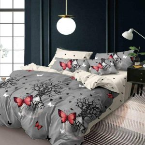 Lenjerie de Pat Bumbac Finet – 6 Piese | Confort si Eleganta in Dormitorul Tau | COD 3136-SE