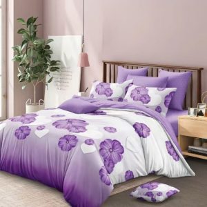 Lenjerie de Pat Bumbac Finet – 6 Piese | Confort si Eleganta in Dormitorul Tau | COD 3041-SE