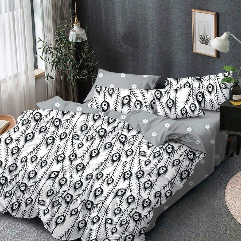 Lenjerie de Pat Bumbac Finet – 6 Piese | Confort si Eleganta in Dormitorul Tau | COD 3056-SE