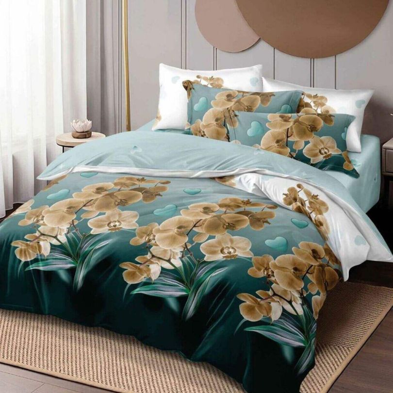 Lenjerie de Pat Bumbac Finet – 6 Piese | Confort si Eleganta in Dormitorul Tau | COD 3093-SE