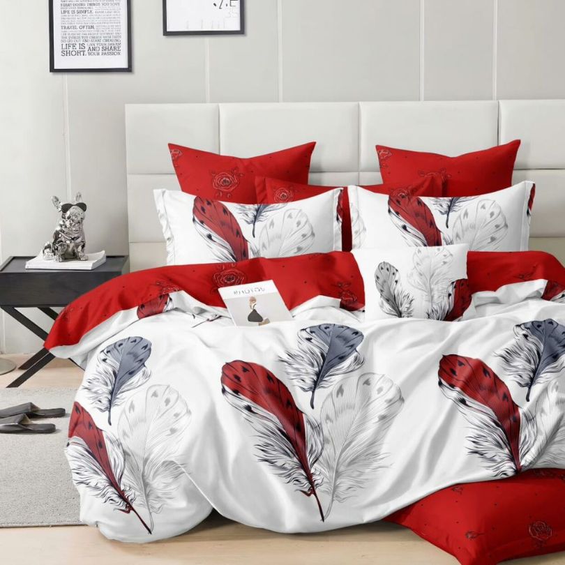 Lenjerie de Pat Bumbac Finet – 6 Piese | Confort si Eleganta in Dormitorul Tau | COD 3119-SE