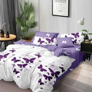 Lenjerie de Pat Bumbac Finet – 6 Piese | Confort si Eleganta in Dormitorul Tau | COD 3059-SE