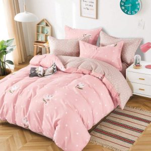 Lenjerie de Pat Bumbac Finet – 6 Piese | Confort si Eleganta in Dormitorul Tau | COD 3061-SE