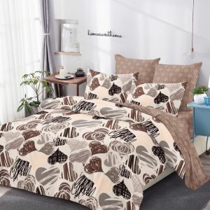 Lenjerie de pat bumbac finet cu elastic – 6 piese: Confort si stil pentru un somn odihnitor  | COD 0400-S