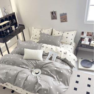 Lenjerie de pat bumbac finet – 6 piese | Eleganta si Confort la Tine Acasa | COD 1161 - S