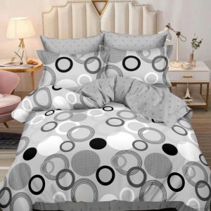 Lenjerie de pat bumbac finet cu elastic – 6 piese: Confort si stil pentru un somn odihnitor  | COD 0405-S