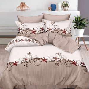Lenjerie de pat bumbac finet cu elastic – 6 piese: Confort si stil pentru un somn odihnitor  | COD 0406-S