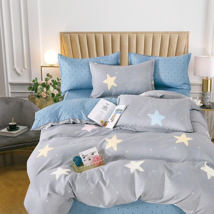 Lenjerie de pat bumbac finet – 6 piese | Eleganta si Confort la Tine Acasa | COD 1168 - S