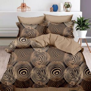 Lenjerie de pat bumbac finet cu elastic – 6 piese: Confort si stil pentru un somn odihnitor  | COD 0417-S