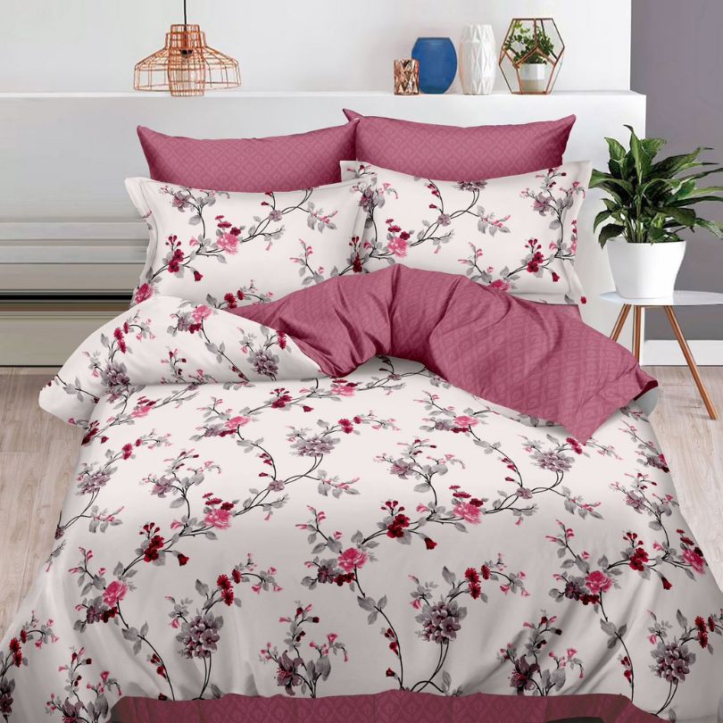 Lenjerie de pat bumbac finet cu elastic – 6 piese: Confort si stil pentru un somn odihnitor | COD 0418-S