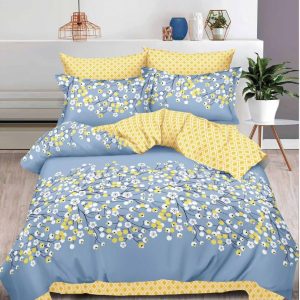 Lenjerie de pat bumbac finet cu elastic – 6 piese: Confort si stil pentru un somn odihnitor  | COD 0391-S