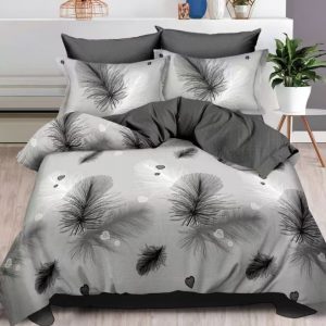 Lenjerie de pat bumbac finet cu elastic – 6 piese: Confort si stil pentru un somn odihnitor  | COD 0463-S