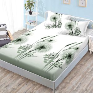 Husa de Pat din Bumbac Finet – Set 3 Piese pentru Confort si Eleganta | COD 1150-S