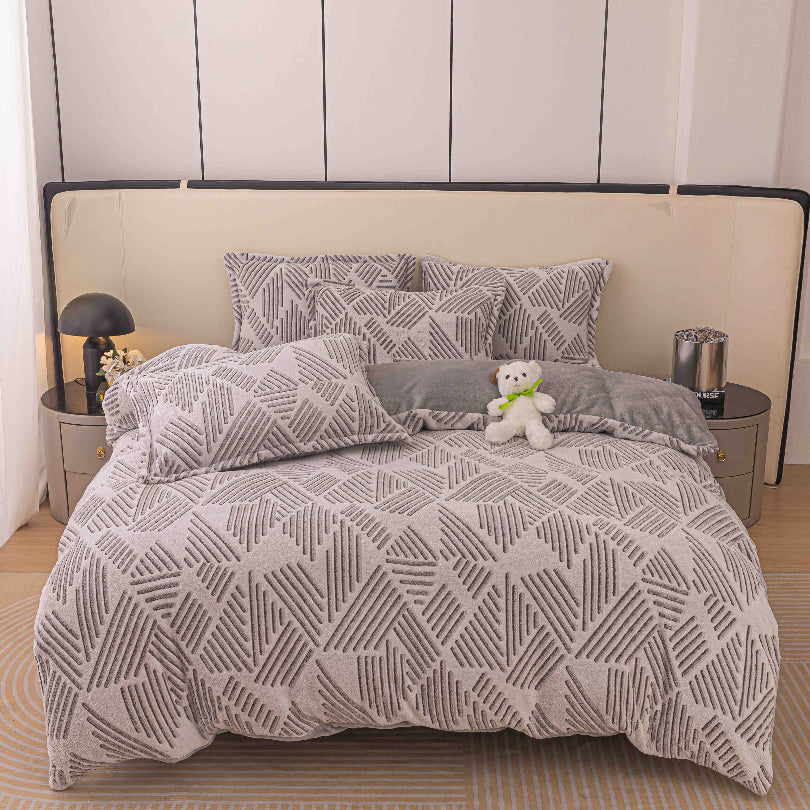 Lenjerie Cocolino o Persoana – 4 Piese | Caldura si Confort in Noptile Racoroase | COD 0743-J