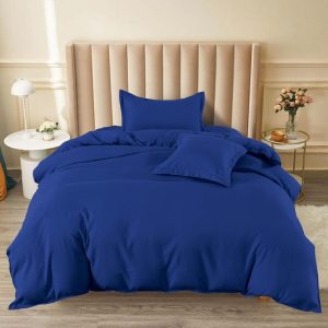 Lenjerie de Pat Bumbac Finet 1 Persoana – 4 Piese. Confort Premium si Design Modern | COD 1261-S 