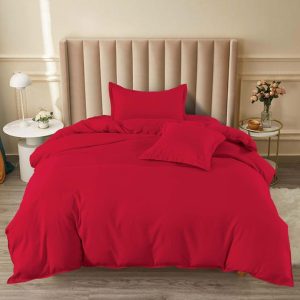 Lenjerie de Pat Bumbac Finet 1 Persoana – 4 Piese. Confort Premium si Design Modern | COD 1263-S