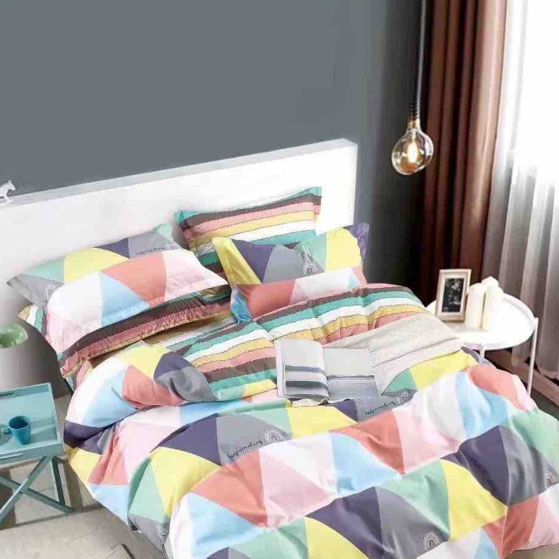 Lenjerie de Pat Bumbac Finet 4 Piese – Confort Premium si Design Modern| COD 0186-J