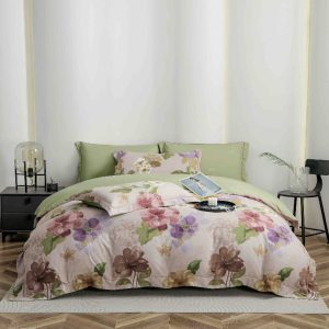 Lenjerie de Pat Finet cu Elastic – 6 Piese DELUX | Confort si Eleganta | COD 0615-J
