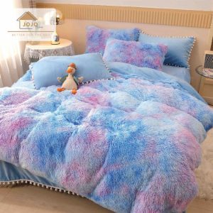 Lenjerie de pat Cocolino Fluffy - 6 piese | Confort si caldura pentru nopti relaxante  | COD 0940-J