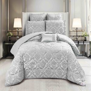Lenjerie de pat Jacquard 7 piese - confort și eleganta în dormitorul tau|COD 0842-J