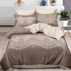 Lenjerie de pat bumbac finet cu elastic – 6 piese: Confort si stil pentru un somn odihnitor  | COD 0484-S