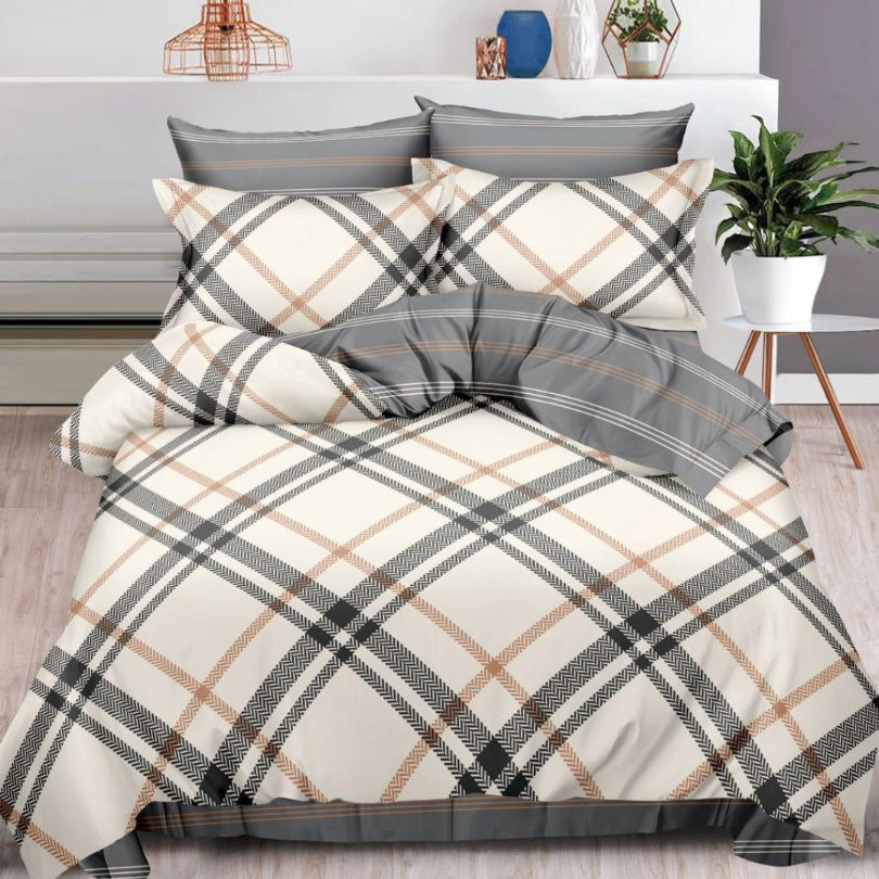 Lenjerie de pat bumbac finet cu elastic – 6 piese: Confort si stil pentru un somn odihnitor | COD 0494-S