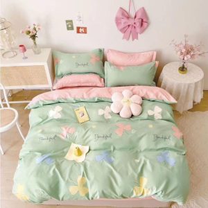 Lenjerie de pat bumbac finet cu elastic – 6 piese: Confort si stil pentru un somn odihnitor  | COD 0549-S