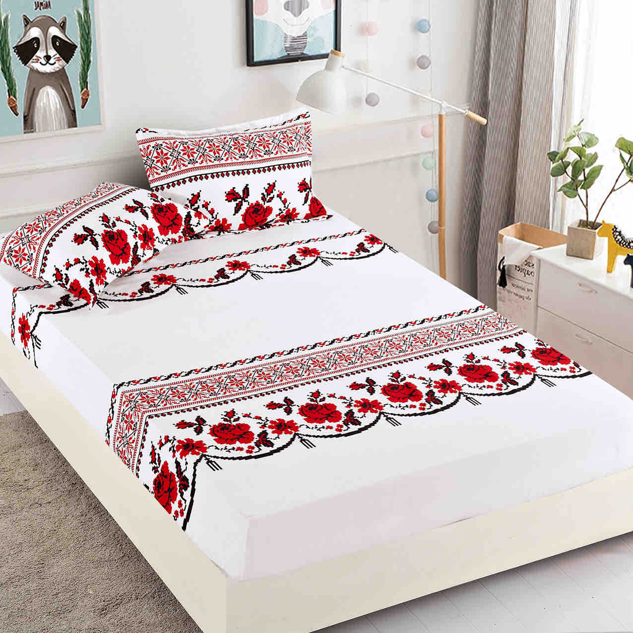 Husa de pat bumbac finet - 3 piese | 0225-J