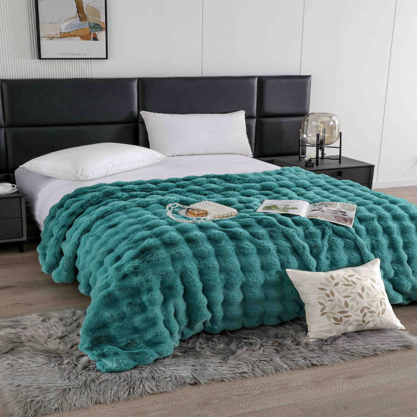 Patura artificiala tip blana de iepure cu fermoar – Confort si eleganta pentru casa ta | COD 0936-J