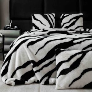 Patura cu Blana de Nurca – 3 Piese | Lux si Caldura pentru Casa Ta | COD 0755-J