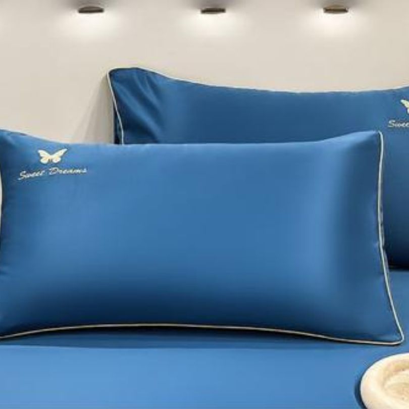 Lenjerie de Pat din Matase cu Pilota – 4 Piese: Eleganta si Rasfat în Dormitorul Tau | COD 0855-S - imagine 2