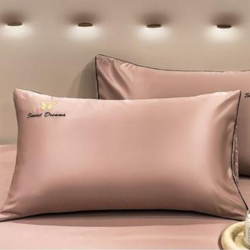 Lenjerie de Pat din Matase cu Pilota – 4 Piese: Eleganta si Rasfat în Dormitorul Tau | COD 0866-S - imagine 3
