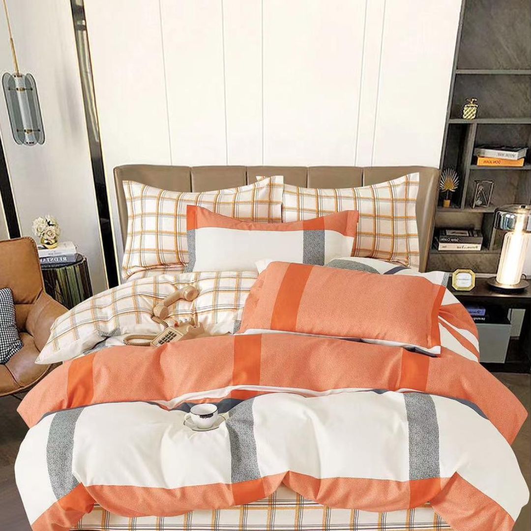 Lenjerie de pat bumbac finet - 6 piese | 0339-S